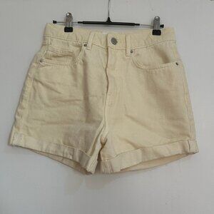 Butter Yellow Denim Shorts